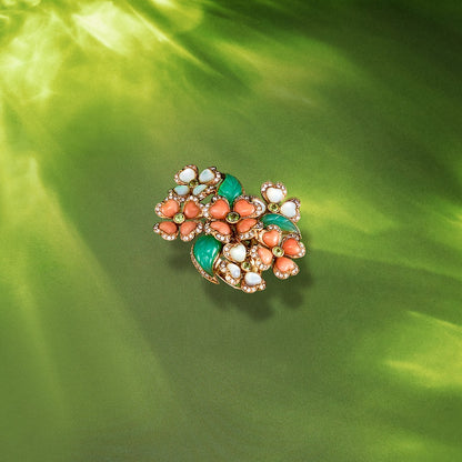Vintage French Floral Ring