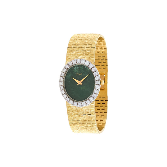 Piaget 9814 A6 Diamond and Jade Ladies Watch