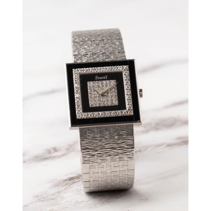 Piaget 9208 A6 Onyx and Diamond Watch