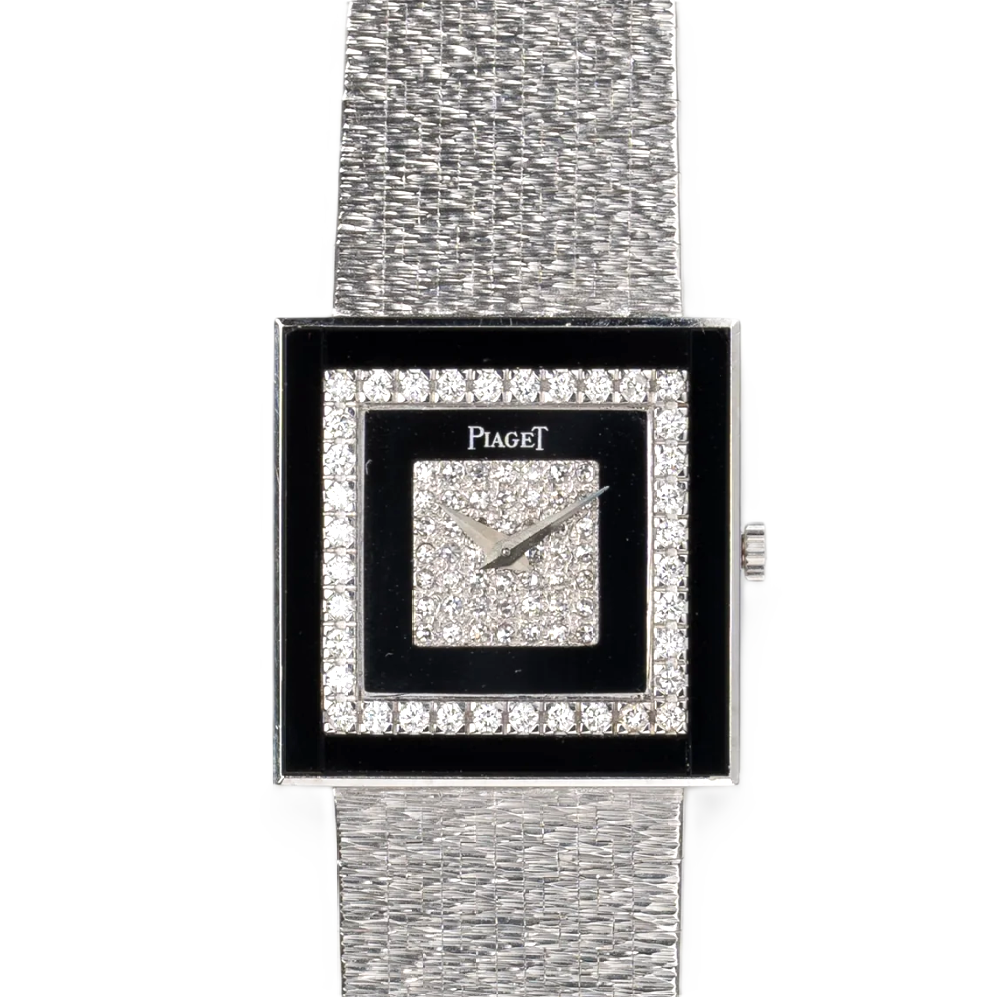 Piaget 9208 A6 Onyx and Diamond Watch