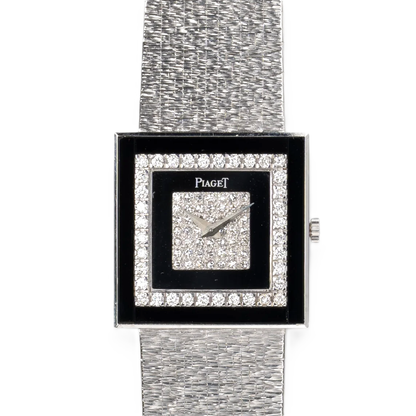 Piaget 9208 A6 Onyx and Diamond Watch