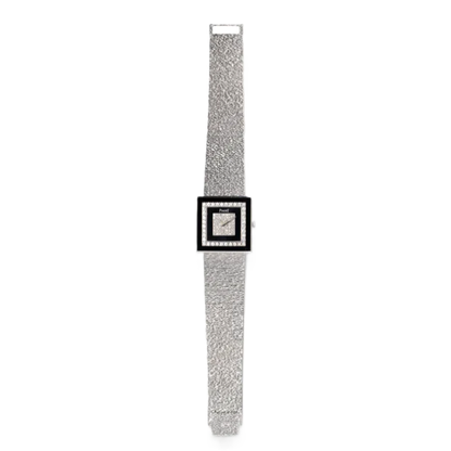 Piaget 9208 A6 Onyx and Diamond Watch