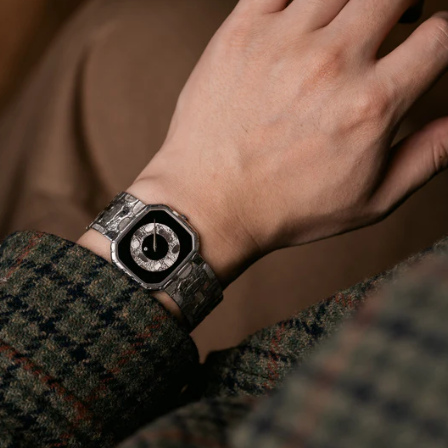 Piaget 9781 A80 Mystery Onyx Dial Watch