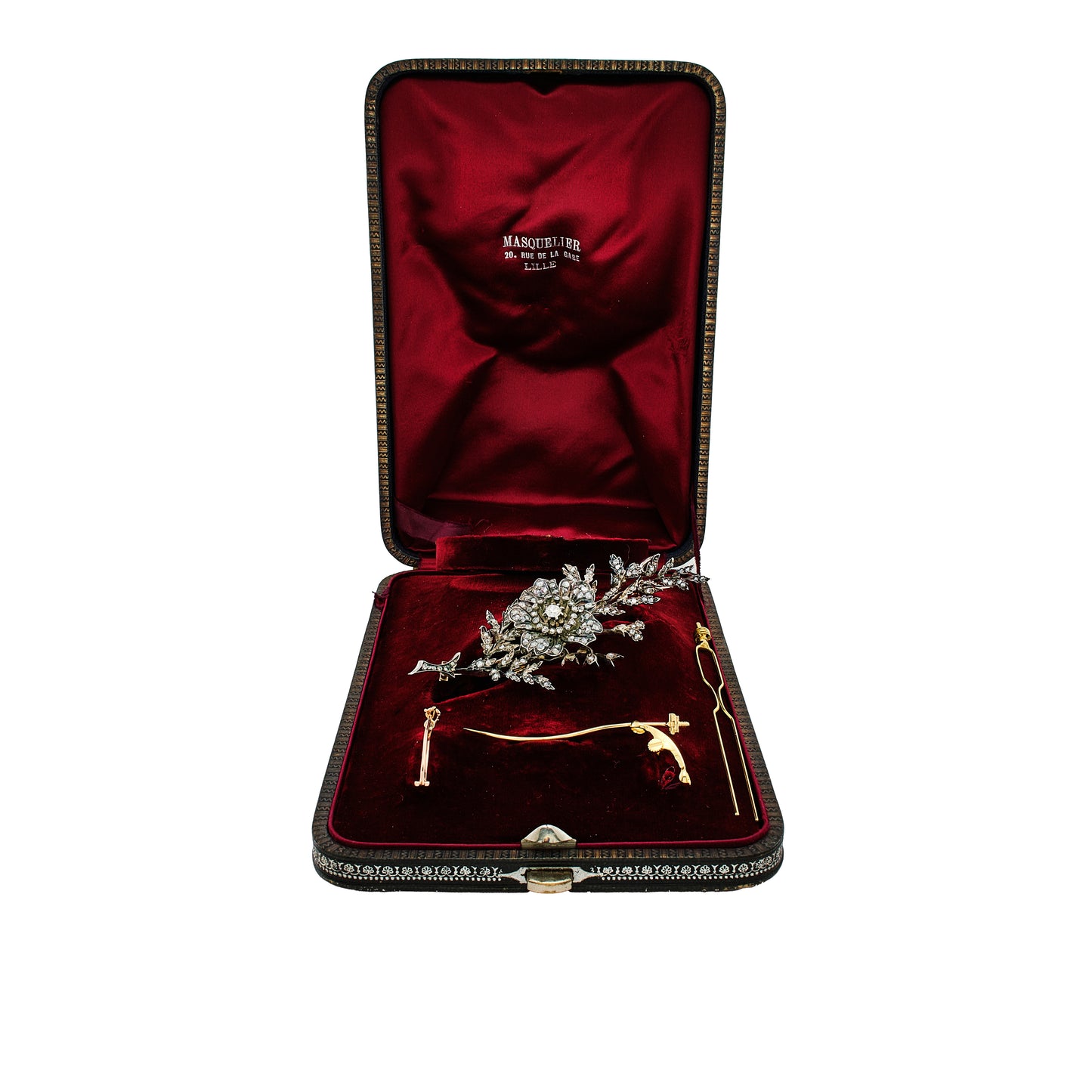 French Antique Flower Brooch