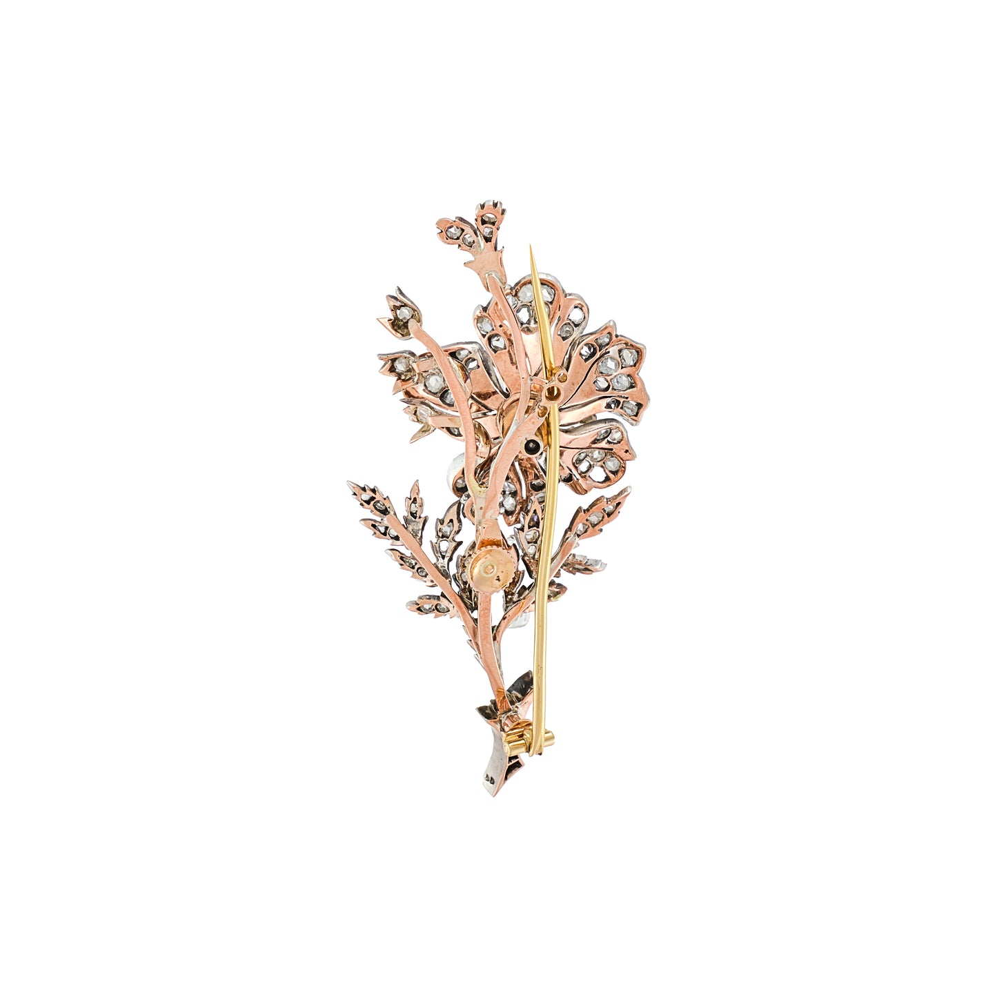 French Antique Flower Brooch