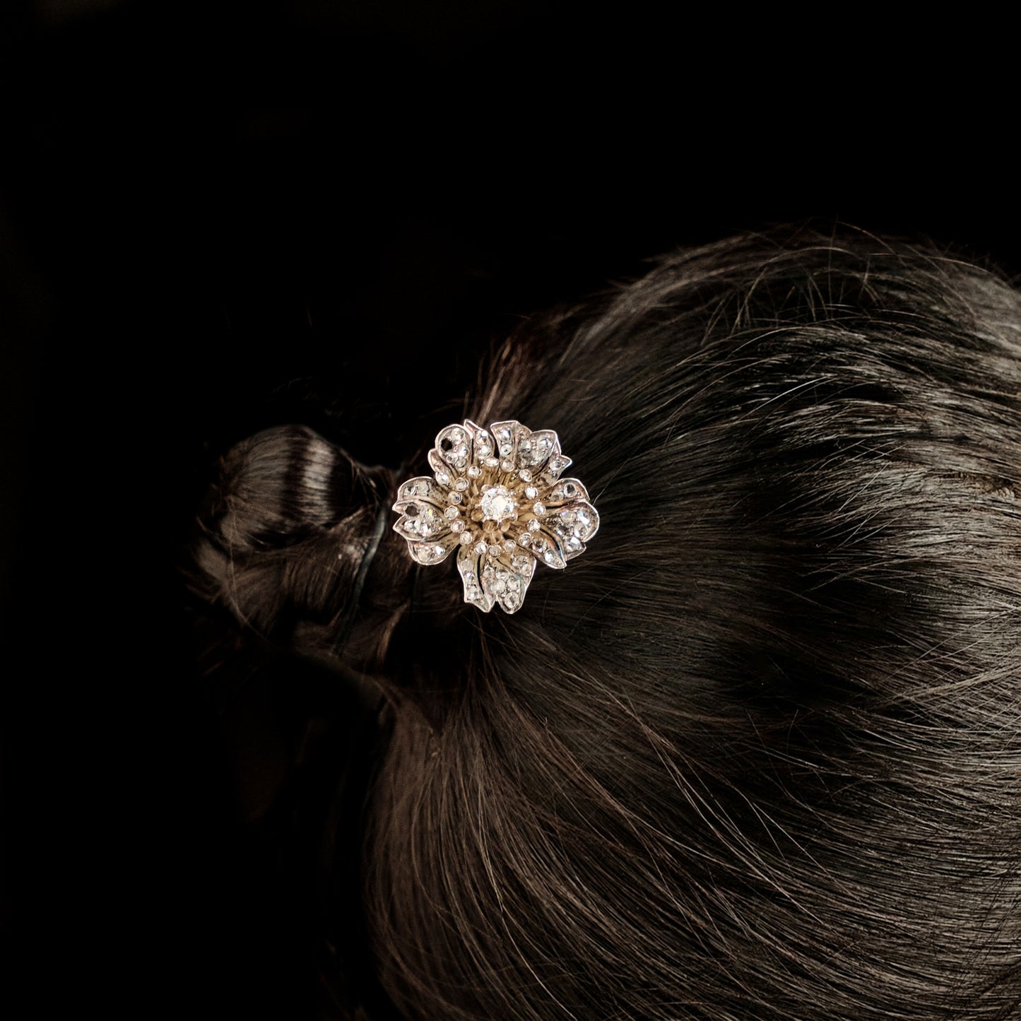 French Antique Flower Brooch