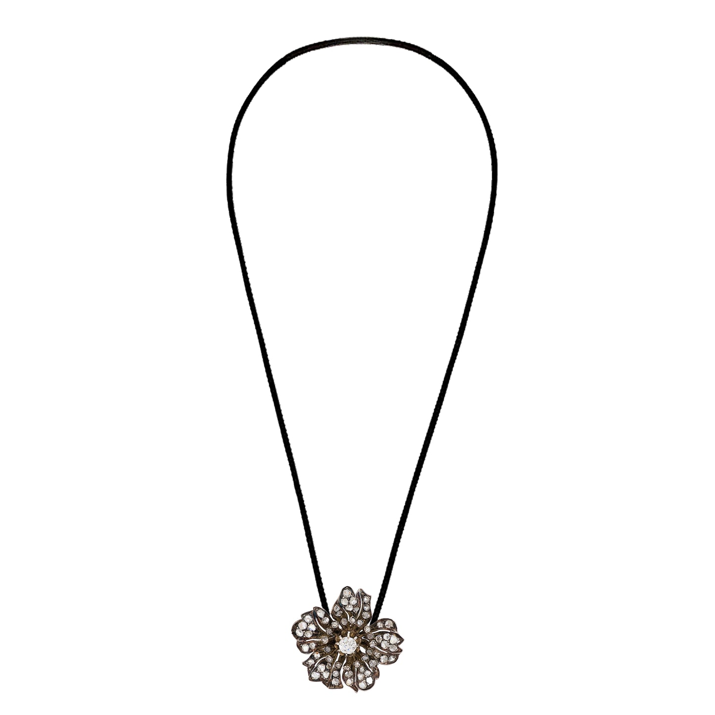 French Antique Flower Brooch