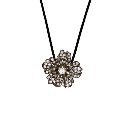French Antique Flower Brooch