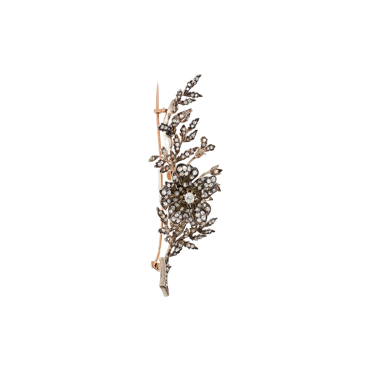 French Antique Flower Brooch
