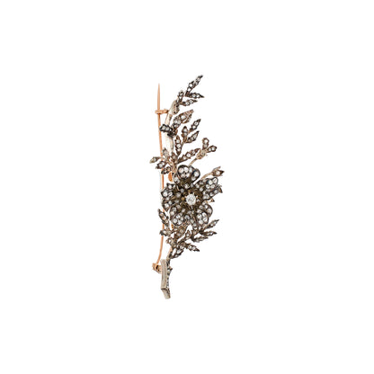 French Antique Flower Brooch