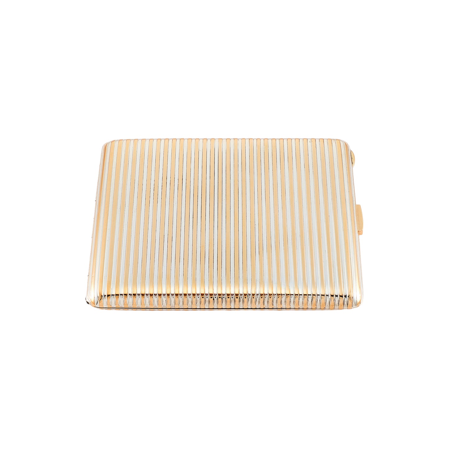 Cartier Silver and Yellow Gold Cigarette Case
