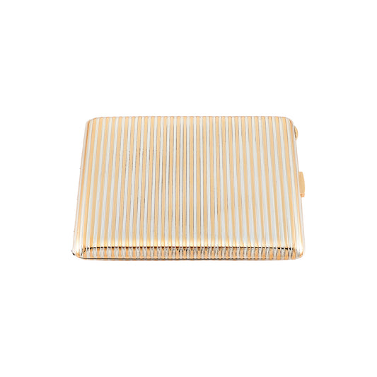 Cartier Silver and Yellow Gold Cigarette Case