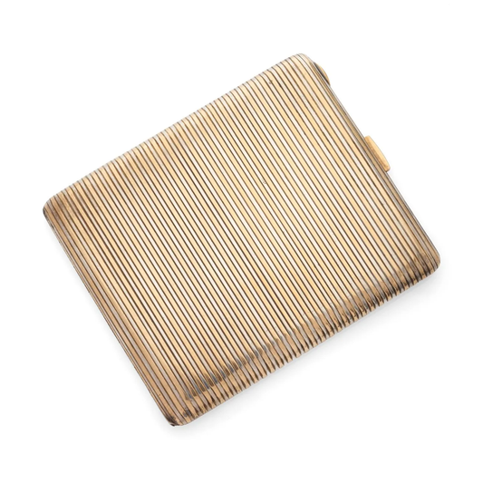 Cartier Silver and Yellow Gold Cigarette Case