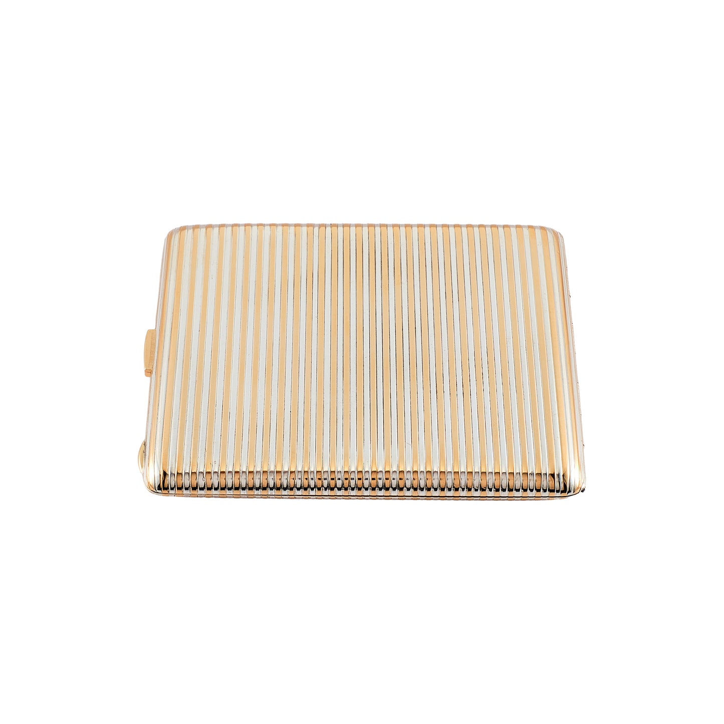 Cartier Silver and Yellow Gold Cigarette Case