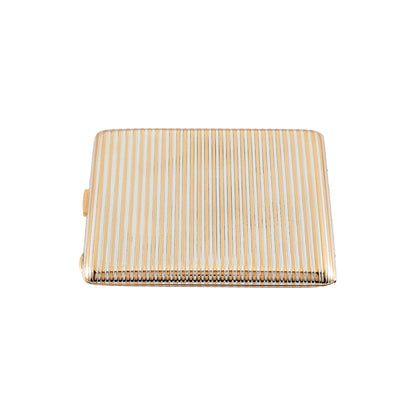 Cartier Silver and Yellow Gold Cigarette Case