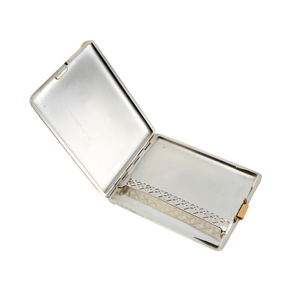 Cartier Silver and Yellow Gold Cigarette Case