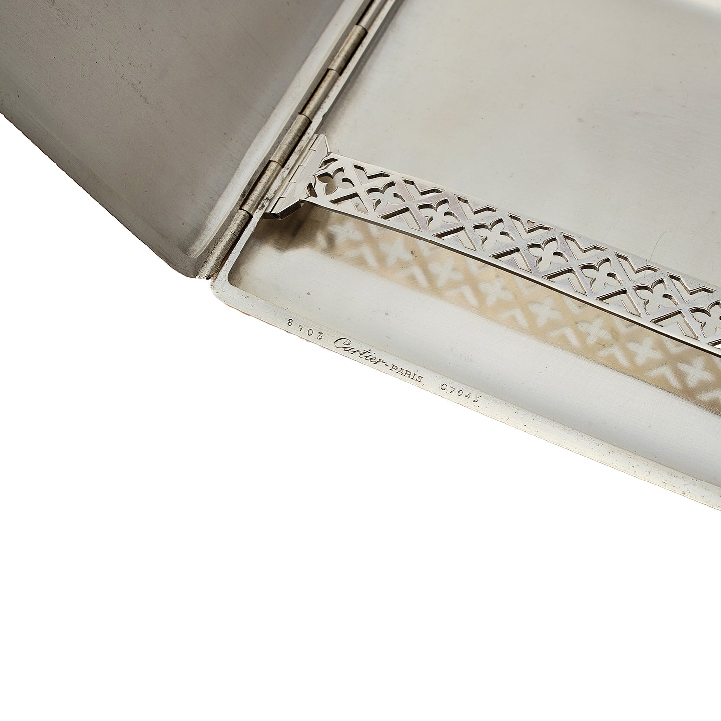 Cartier Silver and Yellow Gold Cigarette Case