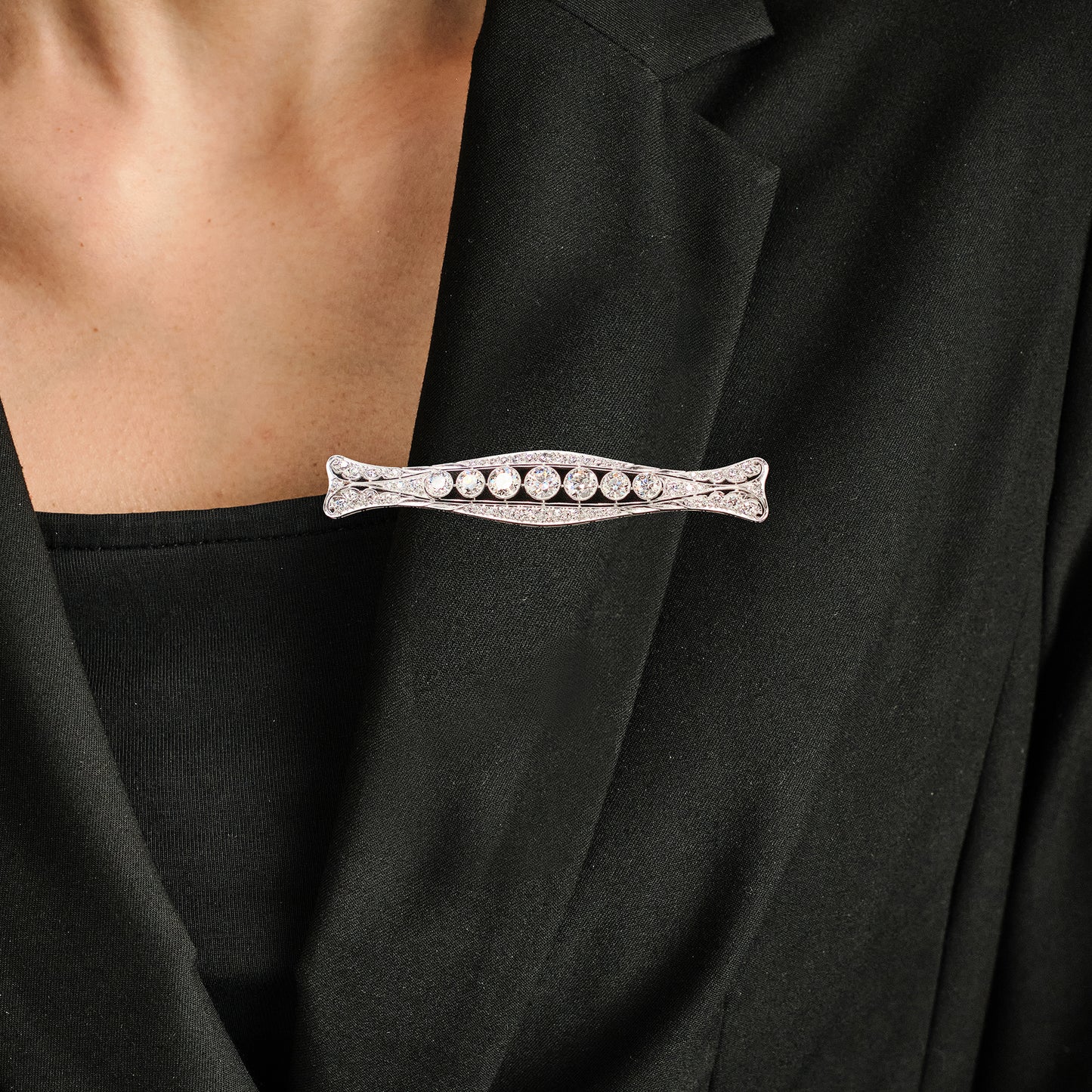 Tiffany & Co. Diamond Bar Brooch