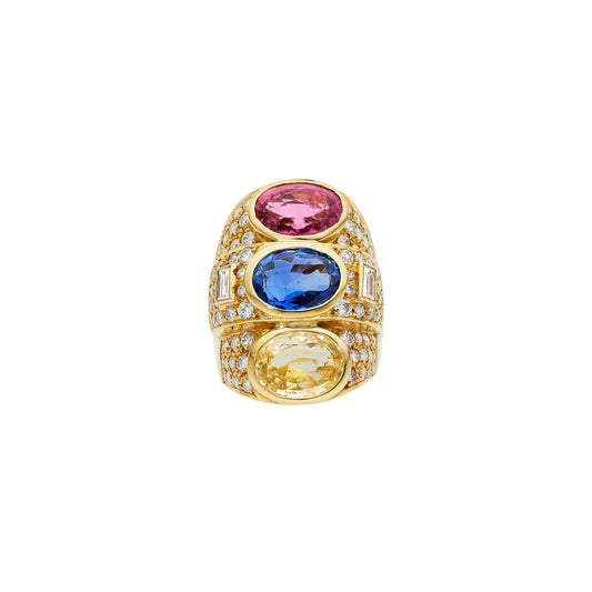 Vintage Multigem Ring