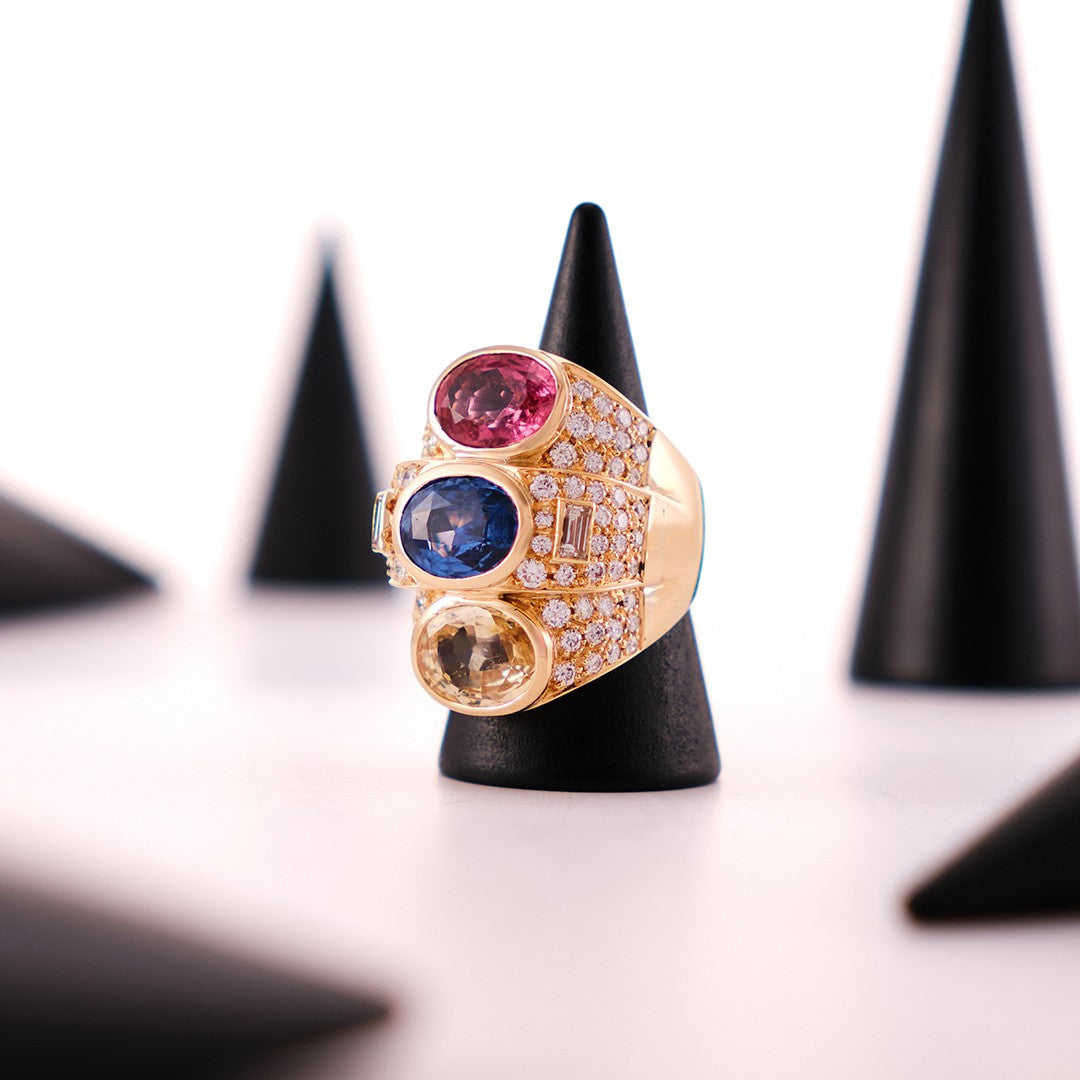 Vintage Multigem Ring