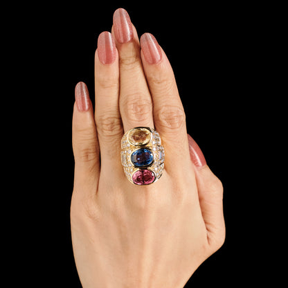 Vintage Multigem Ring