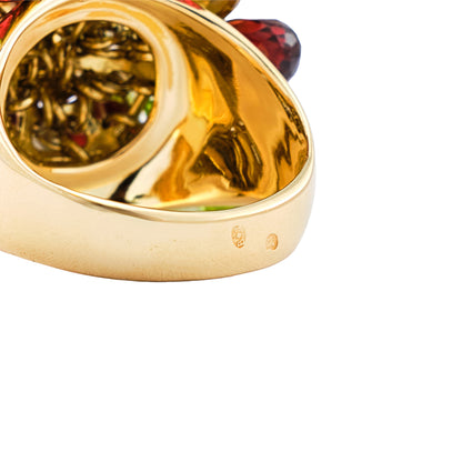 Vintage Italian Briolette Mutigem Ring