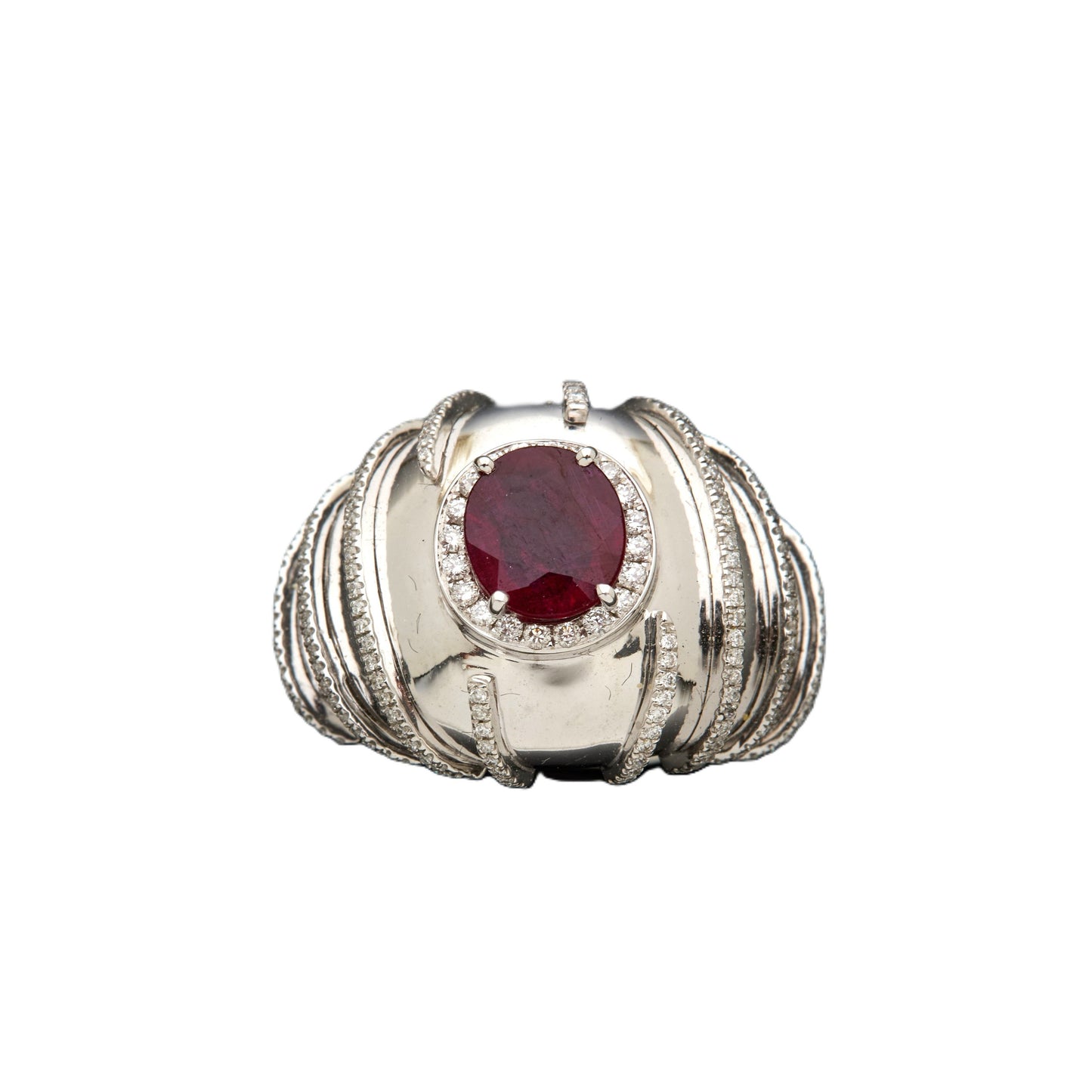 Léa CASTIEL Ruby and Diamond Ring