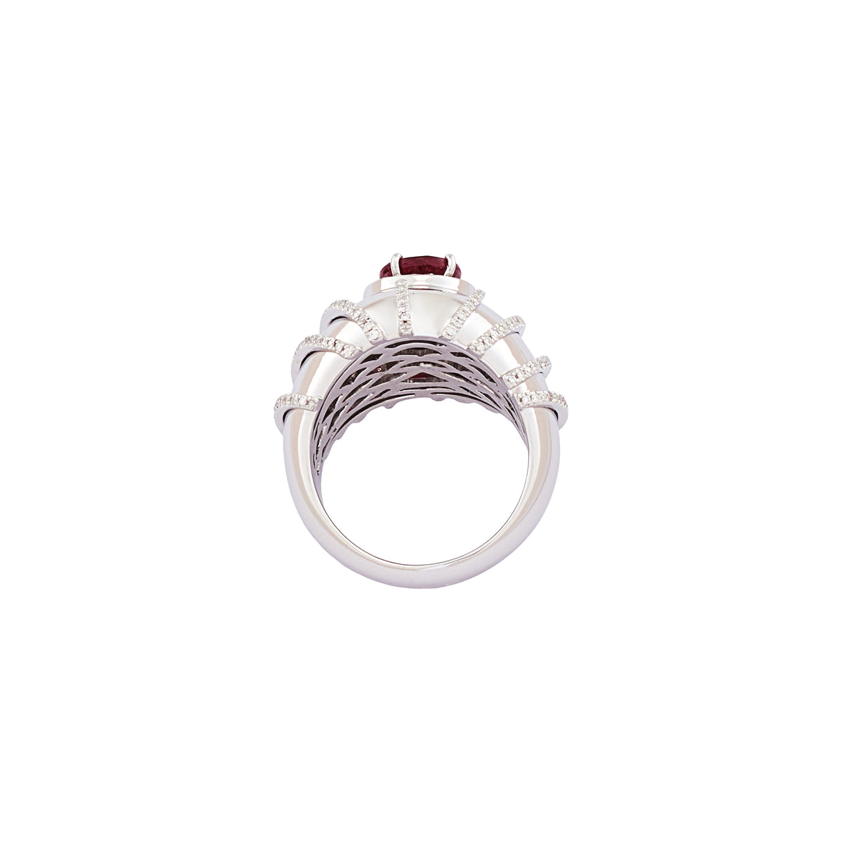 Léa CASTIEL Ruby and Diamond Ring