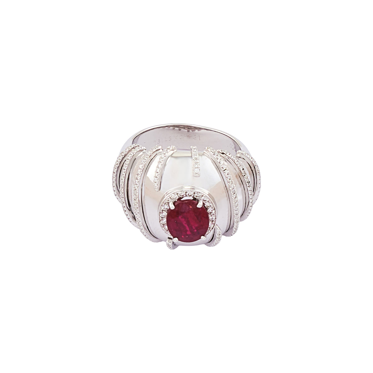 Léa CASTIEL Ruby and Diamond Ring