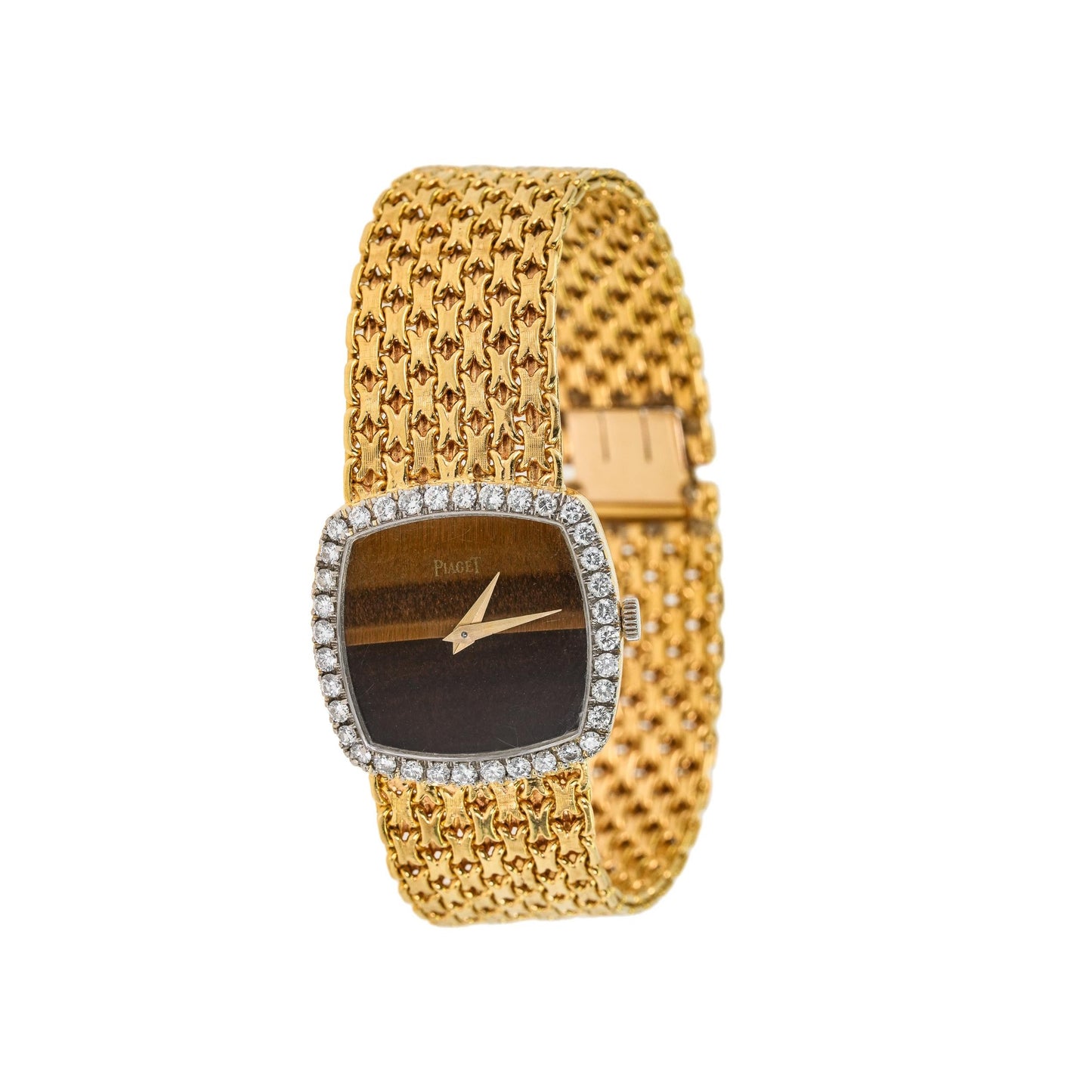 Piaget Ref 9236 N23 Tiger Eye Gold and Diamond Watch