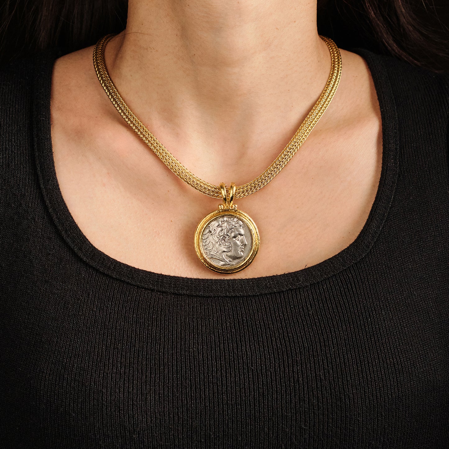 Elizabeth Locke Ancient Coin Necklace