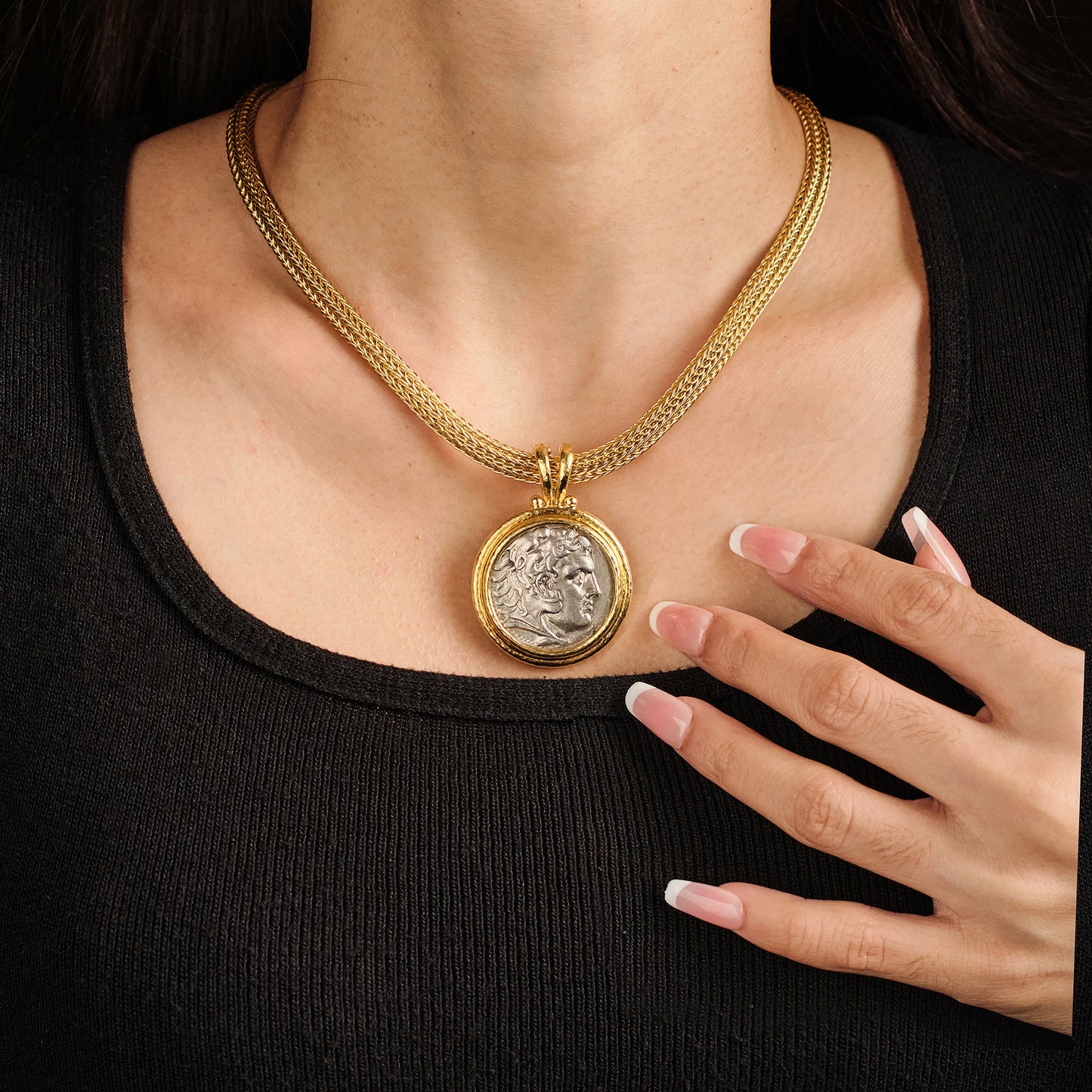 Elizabeth Locke Ancient Coin Necklace