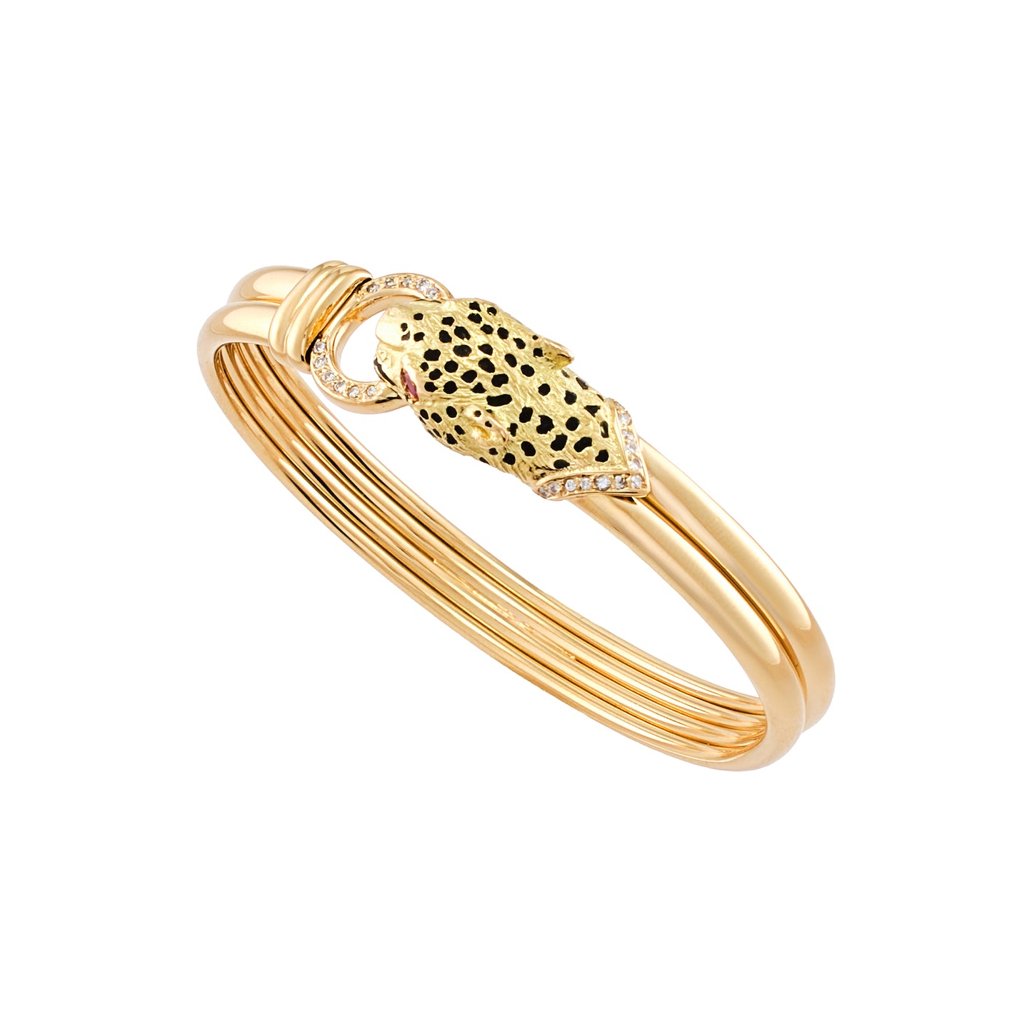 Gay Frères Leopard Bangle