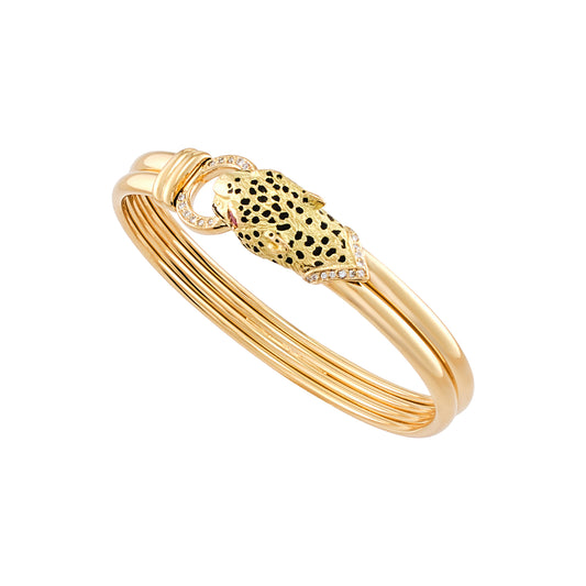 Gay Frères Leopard Bangle