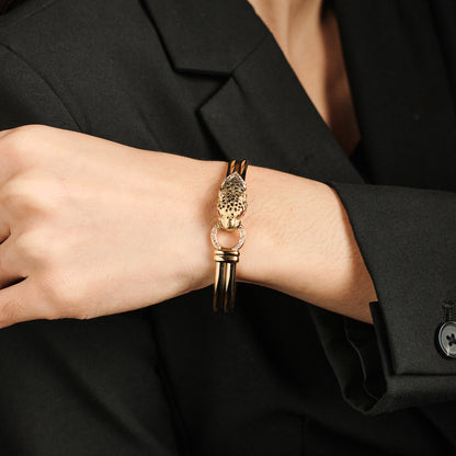 Gay Frères Leopard Bangle