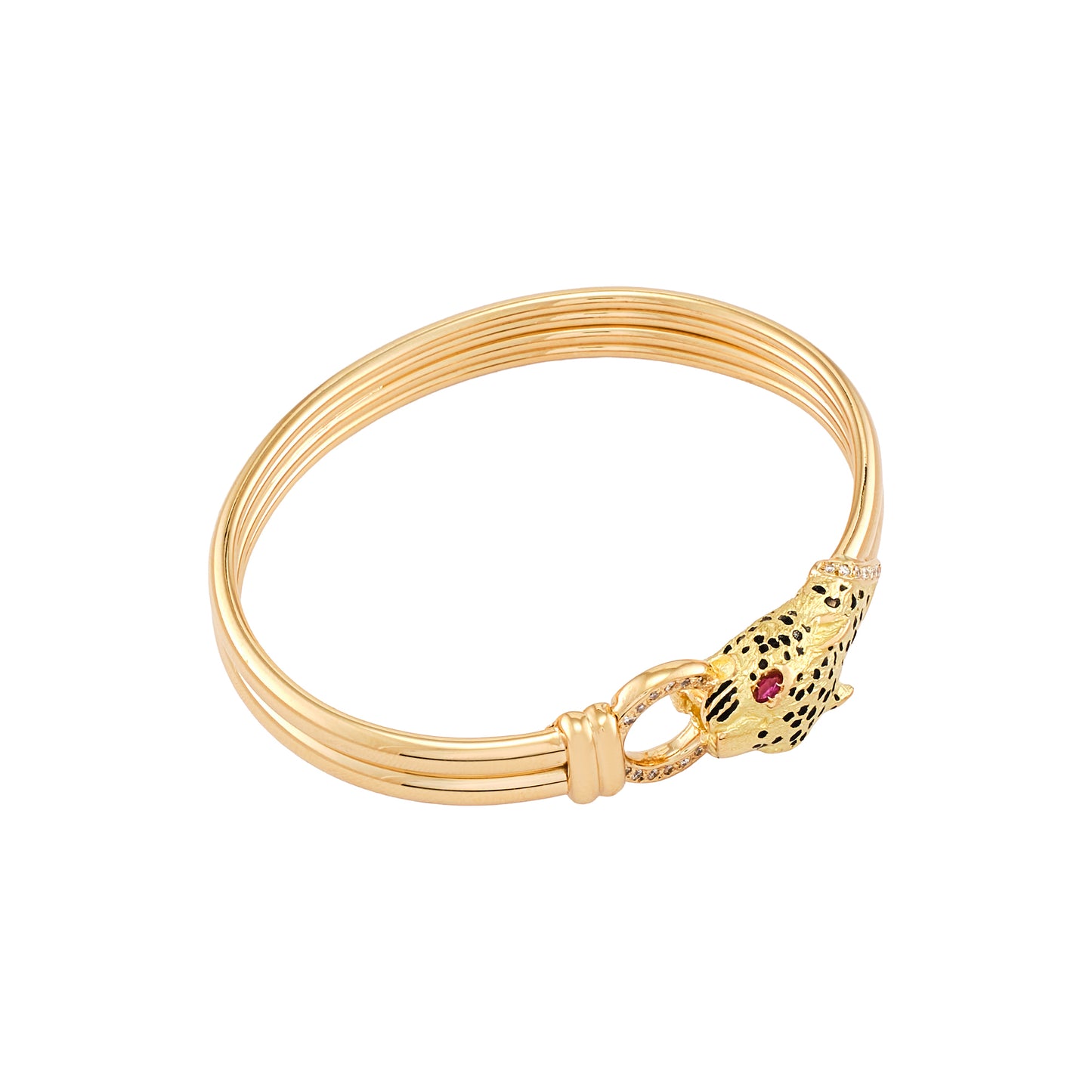 Gay Frères Leopard Bangle