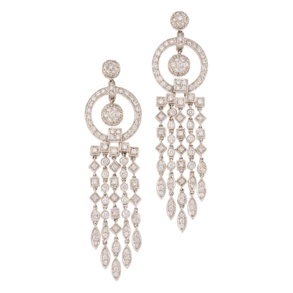Vintage Diamond Chandelier Earrings