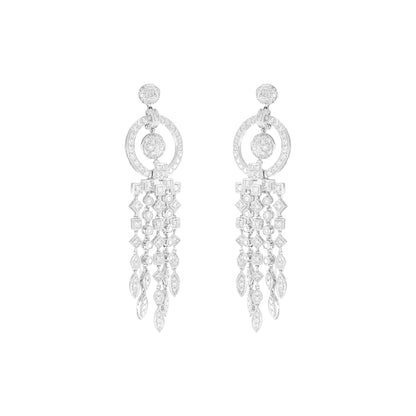 Vintage Diamond Chandelier Earrings