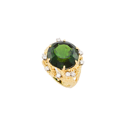 Soret Green Tourmaline Ring