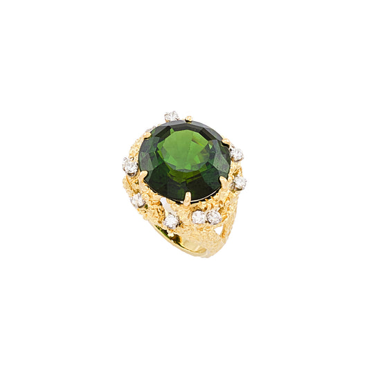 Soret Green Tourmaline Ring