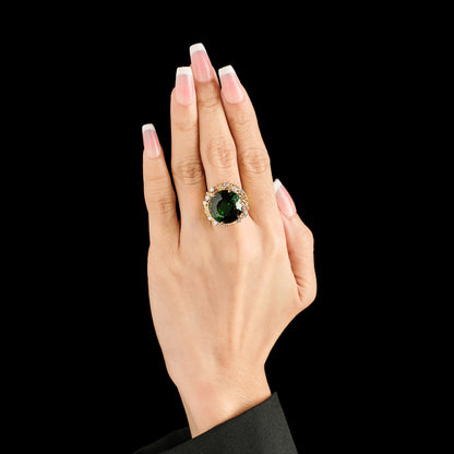Soret Green Tourmaline Ring