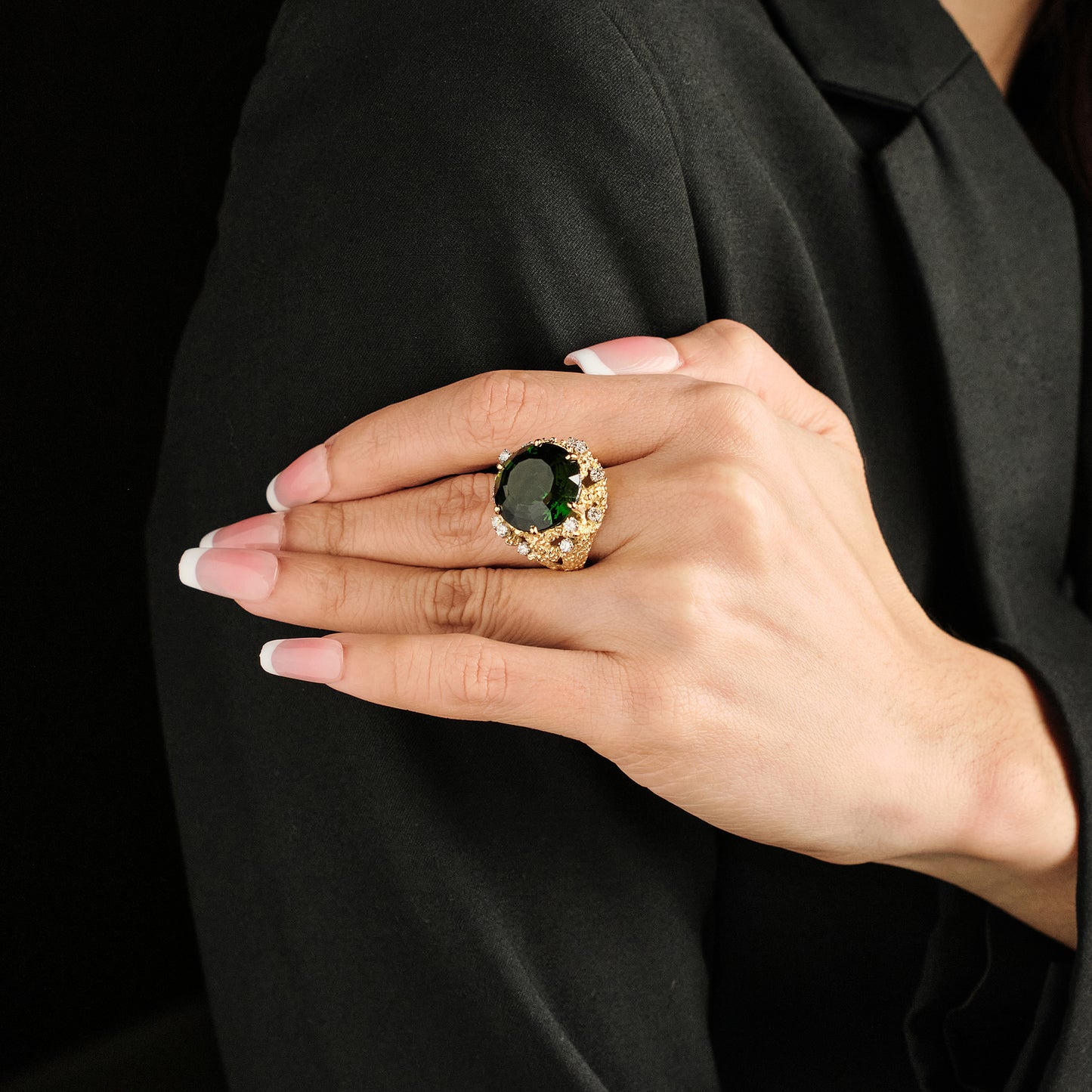 Soret Green Tourmaline Ring