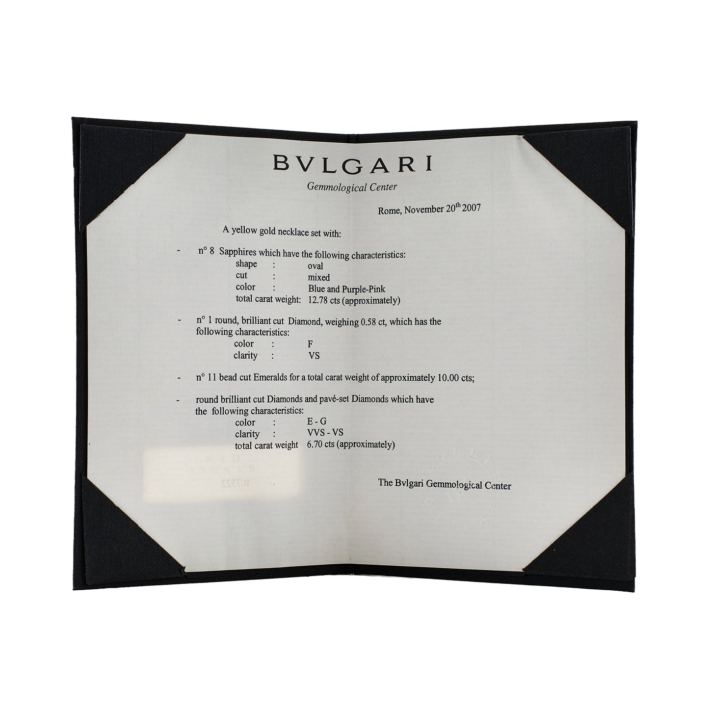 Bulgari Elisia Multigem Necklace