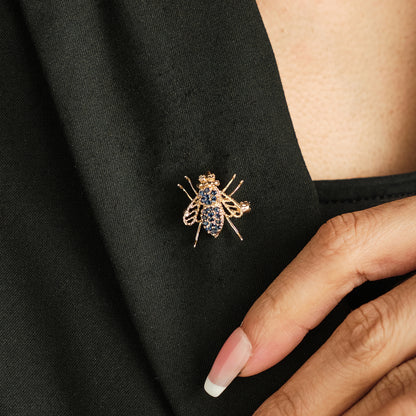 Vintage Bee Sapphire Pendant / Brooch