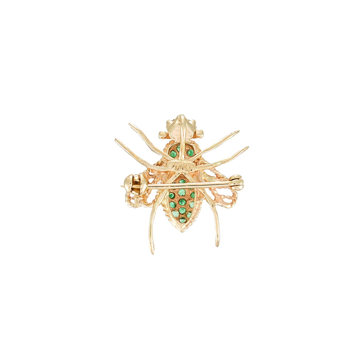 Vintage Bee Emerald Pendant / Brooch