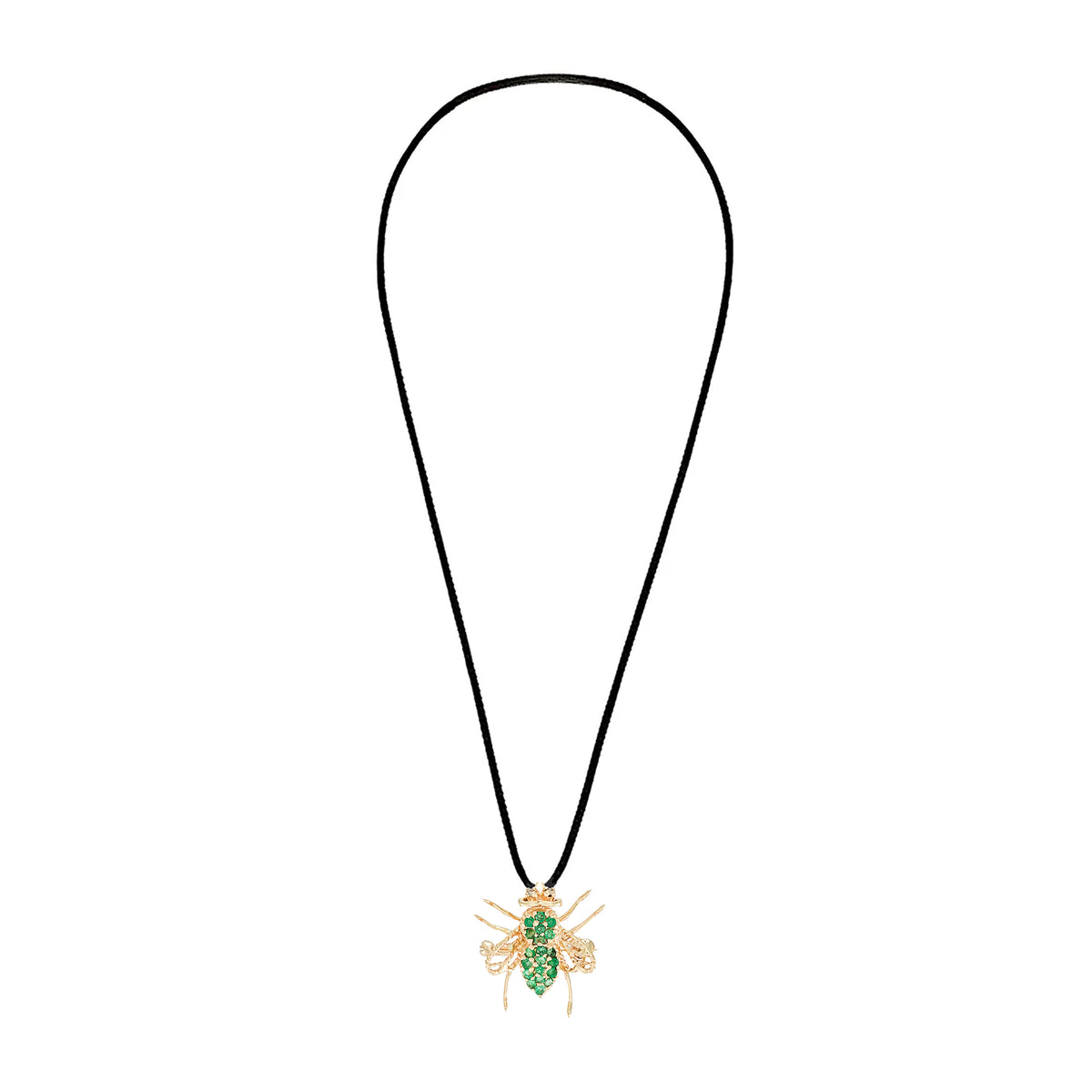 Vintage Bee Emerald Pendant / Brooch