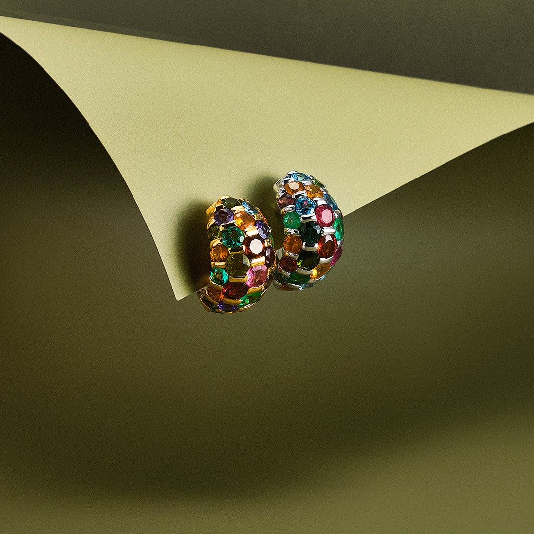 De Grisogono Multicoloured Gem Earrings
