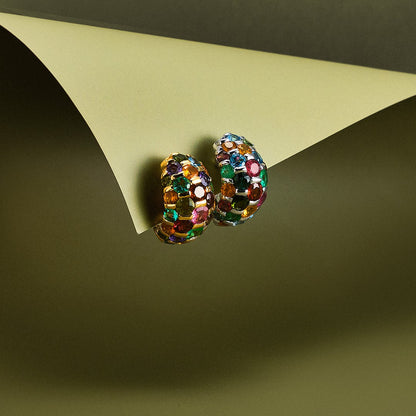 De Grisogono Multicoloured Gem Earrings