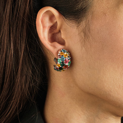 De Grisogono Multicoloured Gem Earrings