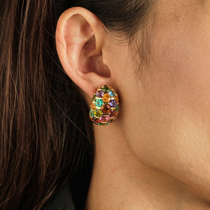 De Grisogono Multicoloured Gem Earrings